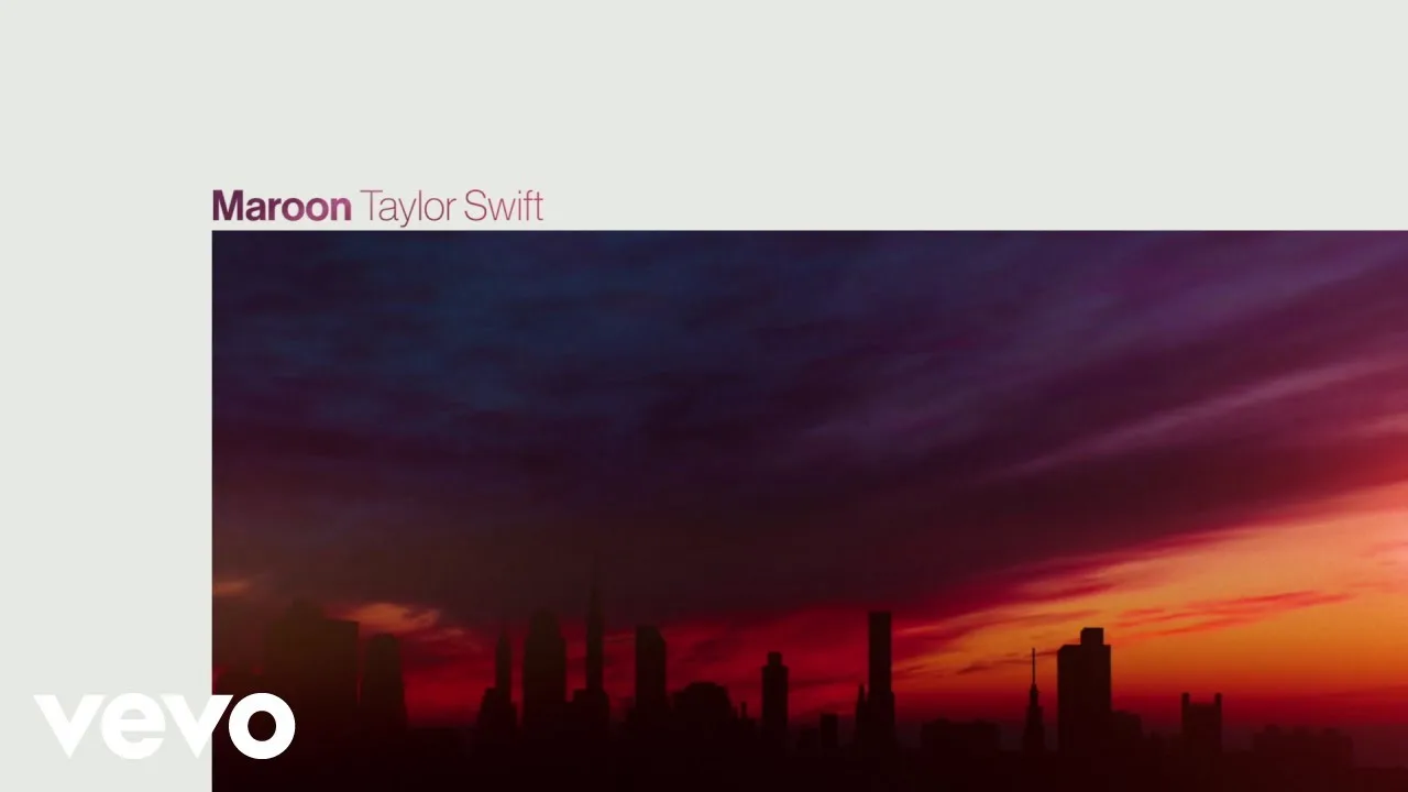 Maroon Song Lyrics by Taylor Swift - Midnights Track 2