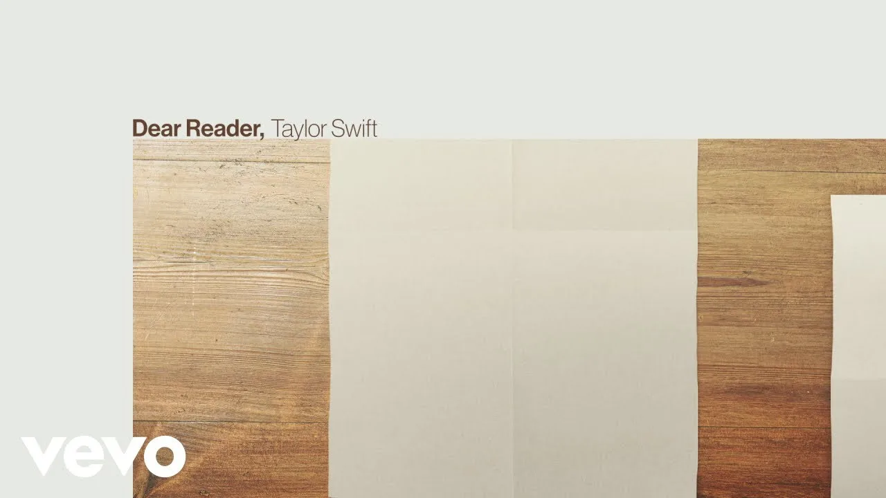 Dear Reader Lyrics - Taylor Swift | Midnights Song Meaning