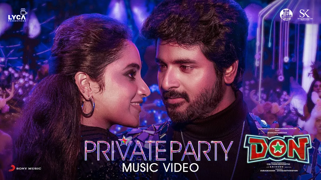 Private Party Song Lyrics (Tamil & English) - Don 2022