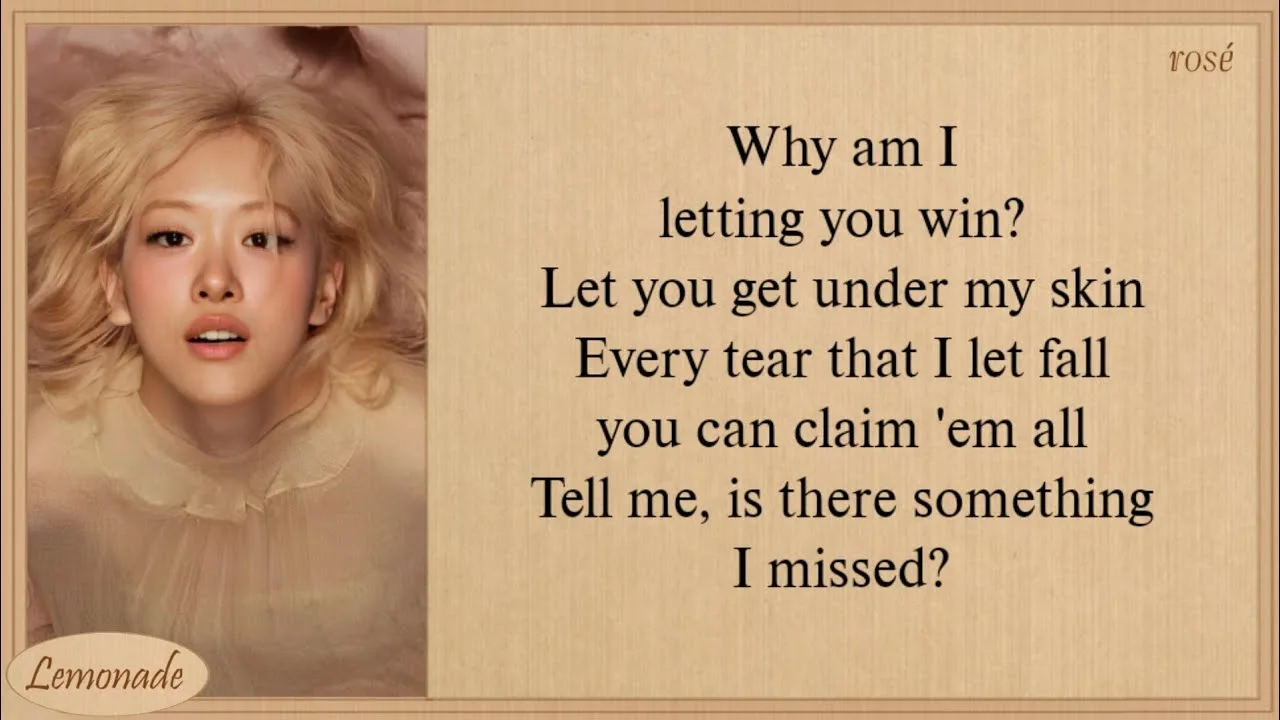 Vampire Hollie Lyrics - Rosé, Gracie Abrams | Rosie (2024)